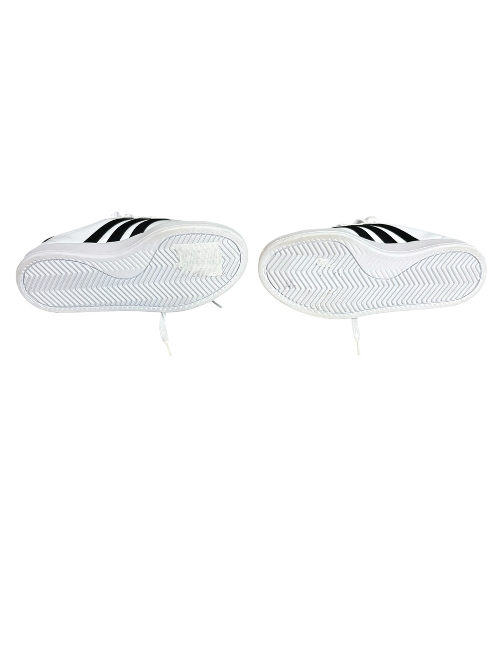 adidas women’s White Sneakers with Black Three-Stripes - Picture 4 of 4